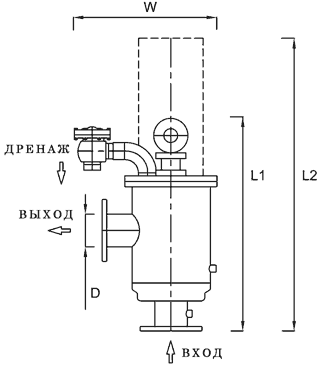 Чертеж сетчатого фильтра AF7500